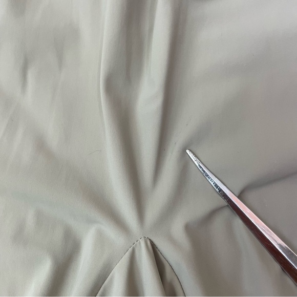 Ruti The Go-To Nylon Blend Tan Khaki Size XS / S Draped Lagenlook Midi Skirt - Picture 15 of 16